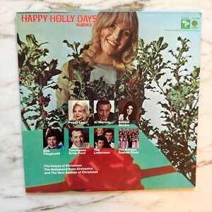 Happy Holly Days Album 2 Vintage Christmas Vinyl LP Capitol Holiday MCM